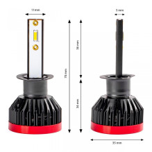 BF serijos H1 6000K Canbus LED automobilių lemputės AMIO-02240
