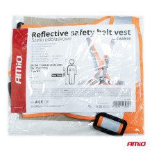 Reflective orange harness reflective road vest AMIO-03939