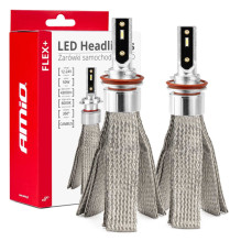 FLEX+ LED Car Bulbs H8 H9 H11 H16 12V 24V 6000K Canbus AMIO-03663