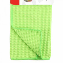 Microfiber waffle cloth for window glass 30x40cm 280g AMIO-02606