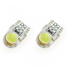 LED lemputės STANDARTINĖS baltos W5W T10e COB 12V AMIO-01441