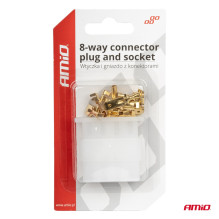 Wtyczka gniazdo kostka złącze elektryczne 8 PIN + konektory AMIO-03516