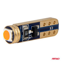 LED bulbs STANDARD Red W1W T5 12V 3030 1LED HP AMIO-03727