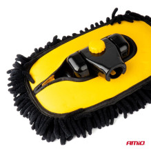 Telescopic car wash brush with 3 replaceable attachments AMIO-04333