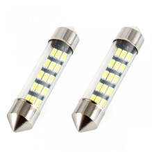 LED Bulbs STANDARD 3014 15SMD Festoon C5W C10W C3W 39mm White 12V AMIO-01091