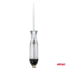 Automobilio įtampos matuoklis su krokodilo spaustukais 6-24V AMIO-04273