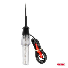 Automobilio įtampos matuoklis su krokodilo spaustukais 6-12V AMIO-04272