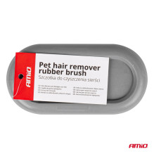 Rubber brush for cleaning animal hair AMIO-04020