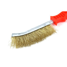 Szczotka druciana mosiężna AMIO-02602