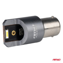 LED lemputės FULL CANBUS PRO BA15S P21W 2x1860SMD baltos 12V 24V AMIO-03593