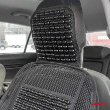 Ventilated seat mat with beads and back support for the car AMIO-03646
