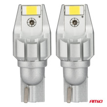 LED CANBUS lemputės T15 W16W 2SMD 3570 baltos 12V 24V AMIO-04257