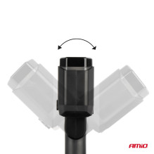 Cigarečių žiebtuvėlio lizdo skirstytuvas PD30W PD20W QC3.0 12V 24V + voltmetras AMIO-04174