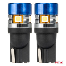 LED CANBUS Bulbs T10 W5W 5SMD 3030 White 12V 24V AMIO-04240