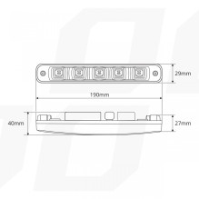 Daytime running lights DRL 507HP AMIO-01523