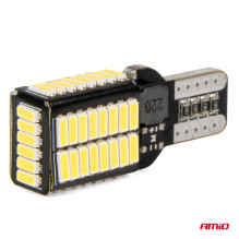 LED lemputės CANBUS PRO serijos T15e W16W 54x4014 SMD baltos 12V 24V AMIO-03724