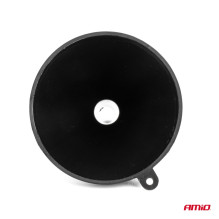 Black plastic funnel universal for fuel liquid water 10 cm AMIO-04044