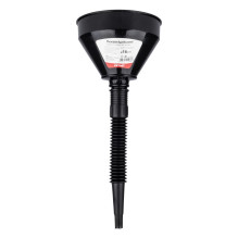 Lankstus juodas piltuvėlis su filtru kurui, skysčiui, vandeniui, 16 cm AMIO-04038