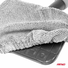 Glass cleaner for windows and mirrors, telescopic, rectangular, microfiber, 30.5 / 46 cm AMIO-03859