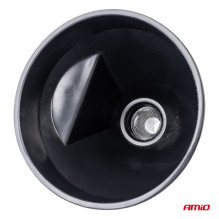 Lankstus juodas piltuvėlis su filtru kurui, skysčiui, vandeniui, 13,5 cm AMIO-04036