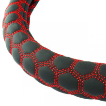 Pokrowiec nakładka na kierownicę samochodową M 37-39cm SWC-24-M AMIO-02560