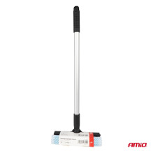 Glass washer for windows, mirrors + telescopic aluminum water squeegee 59 / 100 cm AMIO-03855