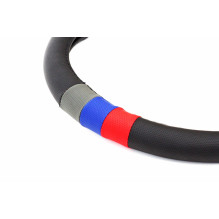 Pokrowiec nakładka na kierownicę samochodową M 37-39cm SWC-10-M AMIO-01368