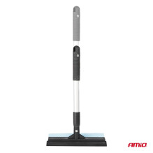 Glass washer for windows, mirrors + telescopic aluminum water squeegee 35 / 48 cm AMIO-03853