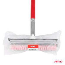 Glass washer for windows and mirrors + water squeegee on a wooden stick 60 cm AMIO-03857