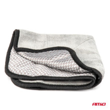 Microfiber cloth 2 in 1 for polishing and shining cars 40x40 cm 600 g AMIO-03976