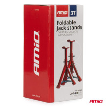 Car jack stands, foldable workshop supports, 2 pcs. 3T AMIO-04186