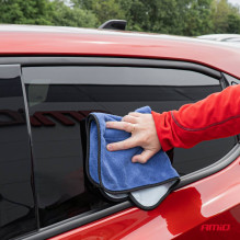 Mikropluošto šluostė automobilio langams plauti, valyti ir džiovinti 2 viename 60x40 cm AMIO-03748