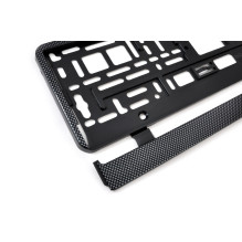 Ramka tablicy rejestracyjnej carbon elastyczna AMIO-01165