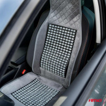 Automobilio sėdynės kilimėlis su karoliukais, pilkas, 45x120 cm, CSM-17 AMIO-04430