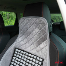 Beaded car seat mat, gray, 45x120cm, CSM-17 AMIO-04430