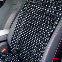 Beaded car seat mat, gray, 44x106cm, CSM-18 AMIO-04431