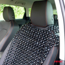 Beaded car seat mat, gray, 44x106cm, CSM-18 AMIO-04431