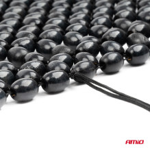 Automobilio sėdynės kilimėlis su karoliukais, pilkas, 44x106 cm, CSM-18 AMIO-04431