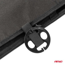 Automobilio sėdynės kilimėlis su karoliukais, juodas, 45x120 cm, CSM-16 AMIO-04429