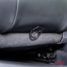 Beaded car seat mat, black, 45x120cm, CSM-16 AMIO-04429