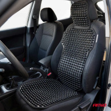 Beaded armchair seat mat with back support and headrest AMIO-03650