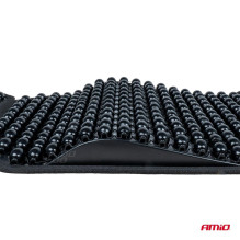 Karoliukų puoštas fotelio sėdynės kilimėlis su nugaros atrama ir galvos atrama AMIO-03650