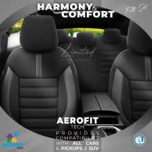 Komplet pokrowców na fotele samochodowe OTOM LIMITED 102 BLACK / GREY 3-ZIP