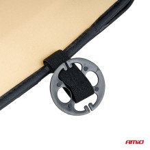 Beaded armchair seat mat with back support and headrest AMIO-03649