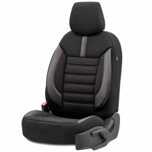 Komplet pokrowców na fotele samochodowe OTOM LIMITED 101 BLACK / RED 3-ZIP