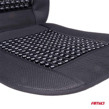 Beaded seat mat with back support for the car AMIO-03644