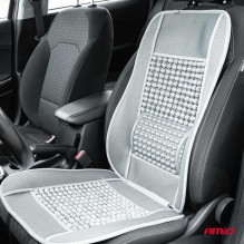 Karoliukų puoštas sėdynės kilimėlis su nugaros atrama automobiliui AMIO-03643