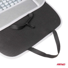 Beaded seat mat with back support for the car AMIO-03643