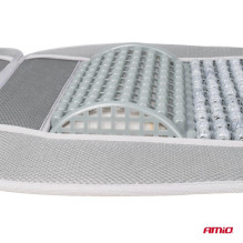 Beaded seat mat with back support for the car AMIO-03643