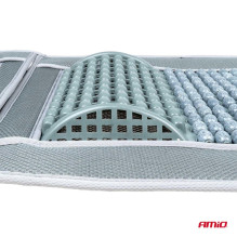 Beaded seat mat with back support for the car AMIO-03641